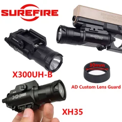 SureFire XH35 X300UH-B armas tácticas Airsoft luz de explorador LED de salida ultraalta pistola de caza linterna Protector de lente