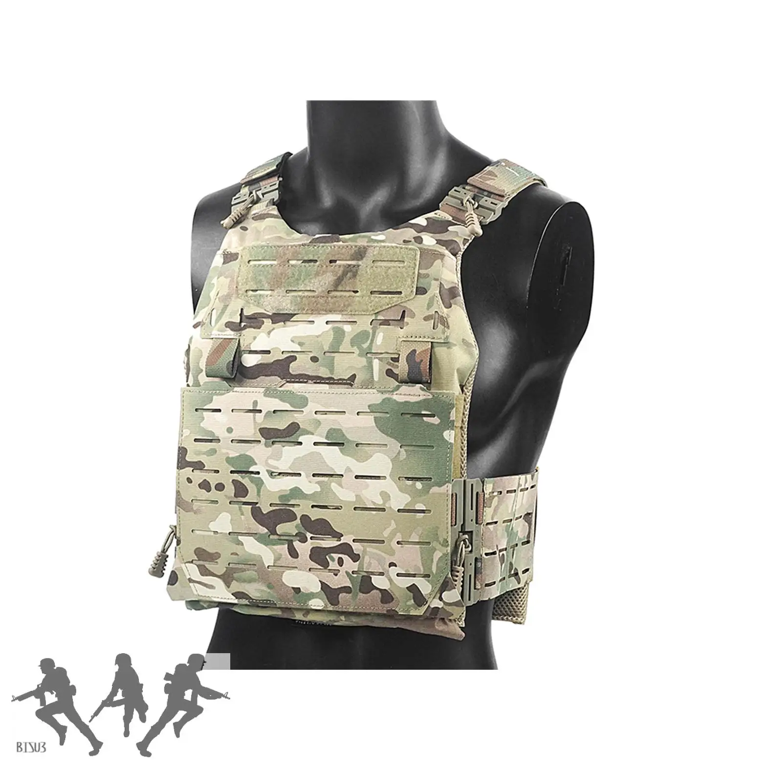 Chaleco táctico de camuflaje para exteriores, airsoft, MCAP, Camuflaje, modularización Molle, rápido, desmontable, magnético, paintball - imagen 2