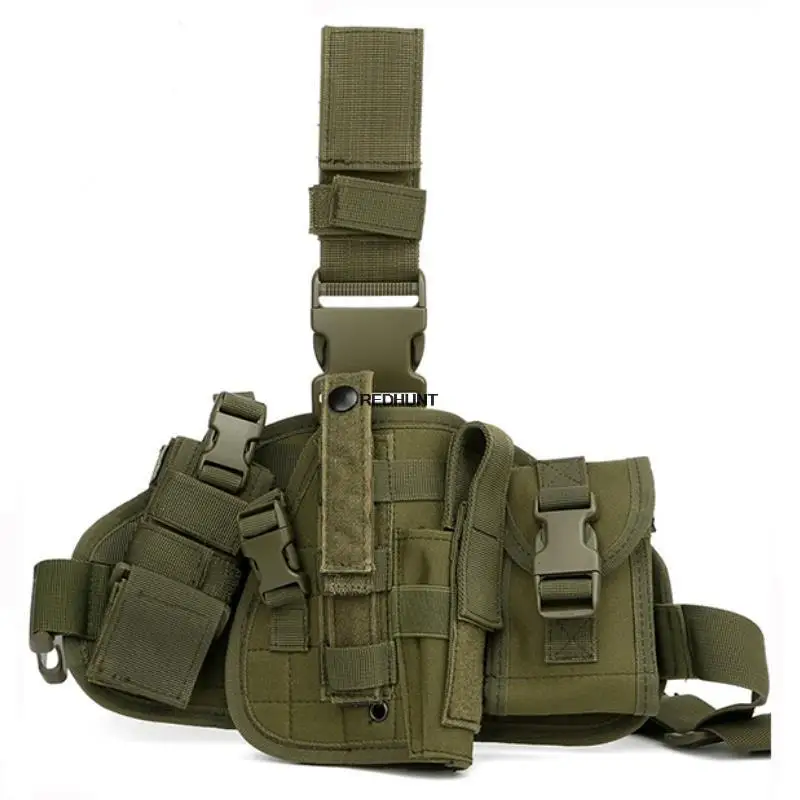 Bolsa de pierna MOLLE táctica resistente para caza y entrenamiento - imagen 4