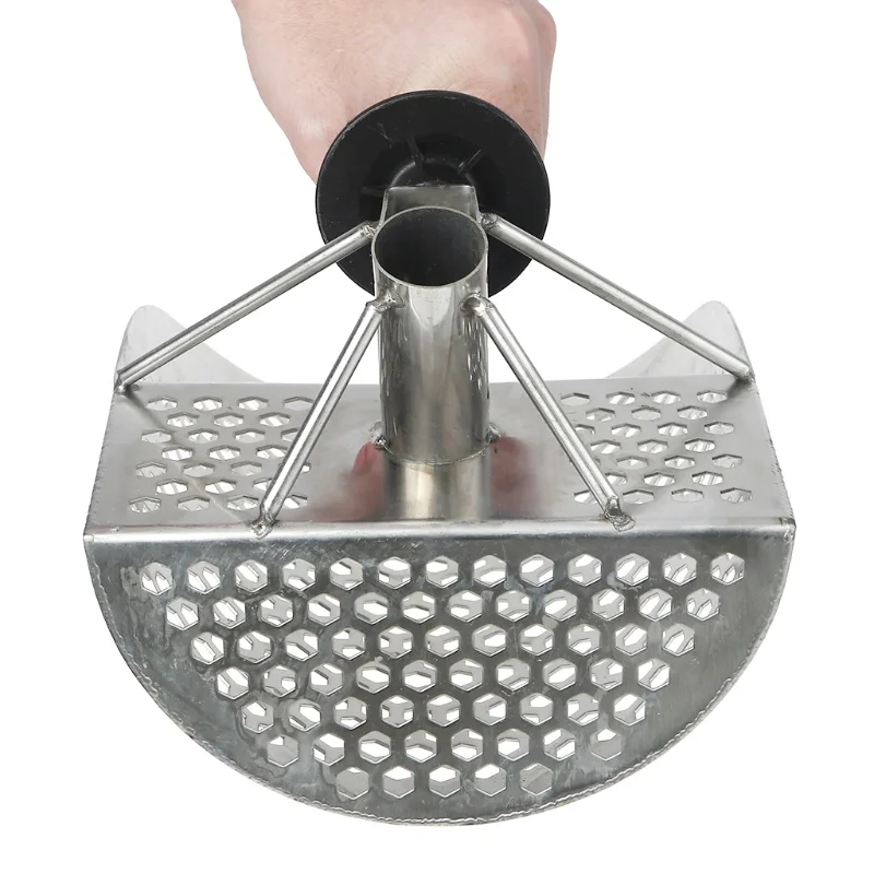 Juego de palas de pala de arena de acero inoxidable, Detector de metales, herramienta de filtro de excavación de playa para detección de tesoros de Metal subterráneo - imagen 4