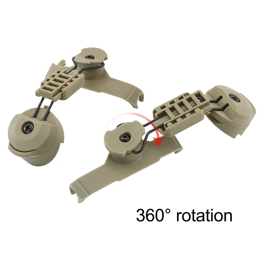 Soporte táctico para auriculares COM, adaptador de auriculares walkie-talkie Compatible con orejeras COMTAC para tiro, auriculares Airsoft para caza - imagen 4