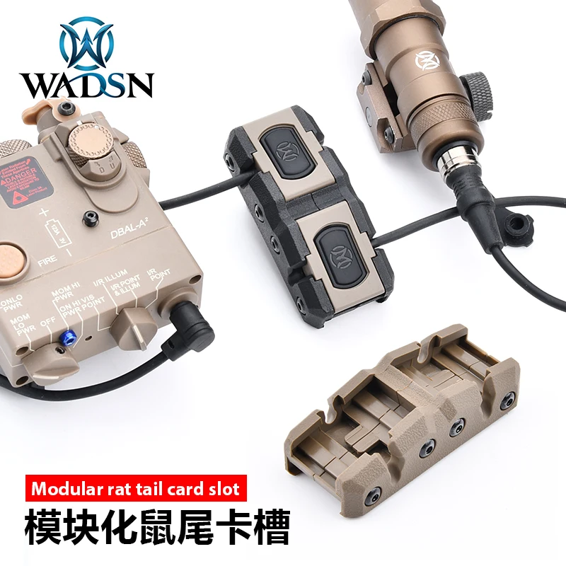 Wadsn-linterna M300A, cola de rata, ranura para tarjeta Modbutton A2/PEQ, Base DE INTERRUPTOR de Control Dual láser - imagen 5