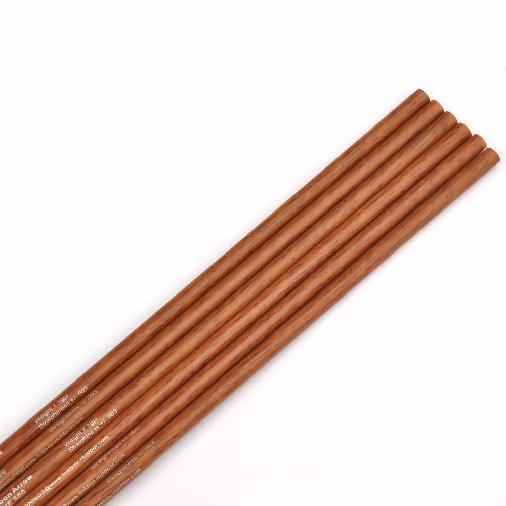 Linkboy-Arco de madera para tiro con arco, accesorio de carbono puro, columna vertebral de eje de flecha 300 - 900 32 "id6.2 mm, arco tradicional compuesto para caza, 12 unidades - imagen 3
