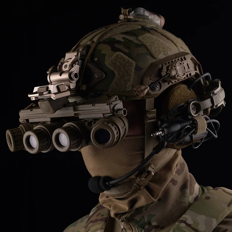 GPNVG 18 visión nocturna para casco táctico rápido simulado 4 ojos visión nocturna Binocular Cosplay Airsoft juegos tácticos - imagen 2
