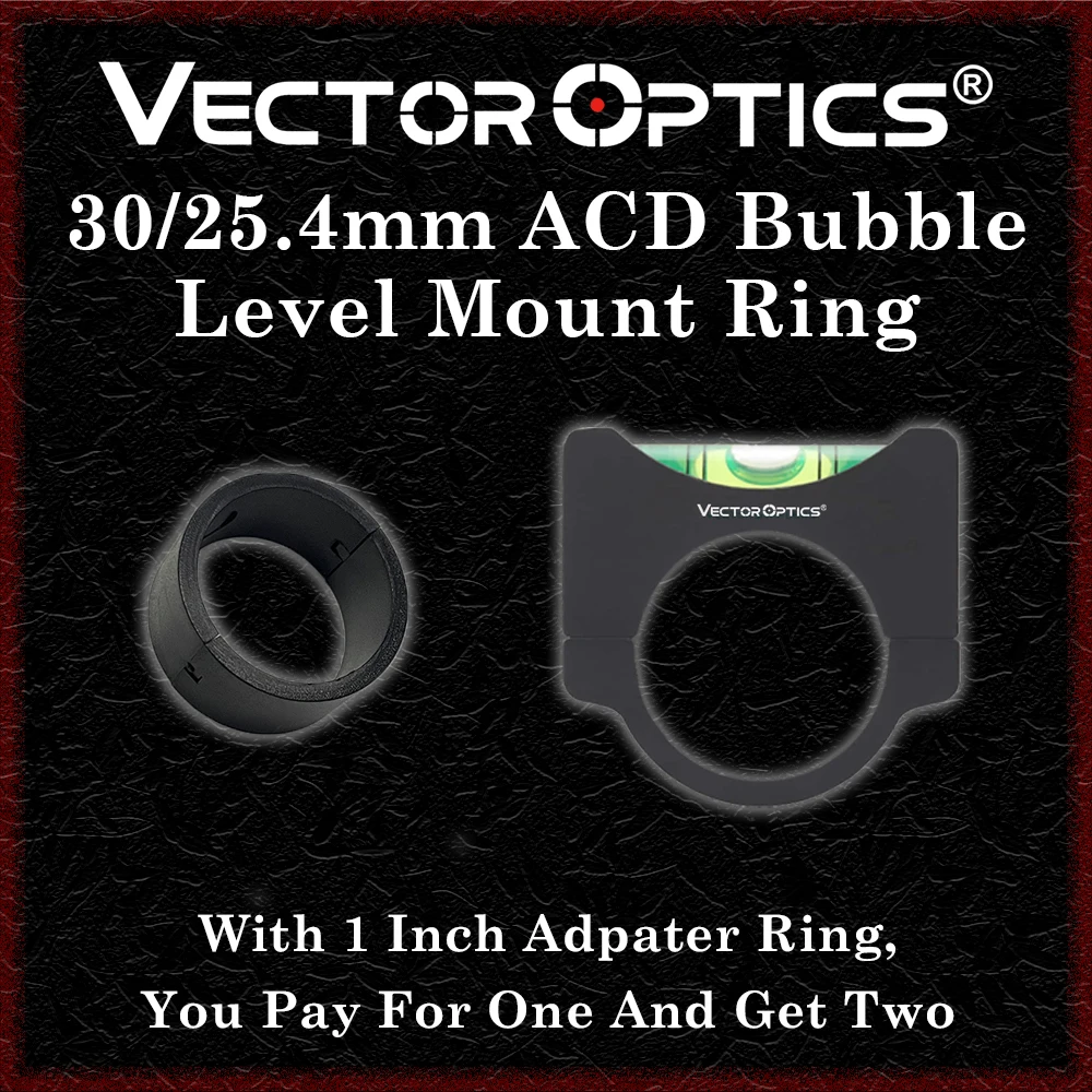 Vector Optics-mira de Rifle con nivel de burbuja, anillo de pistola de aire, tubo de equilibrio, tubo de Airsoft, montaje de pistola, 25,4mm, 30mm, 34mm - imagen 3