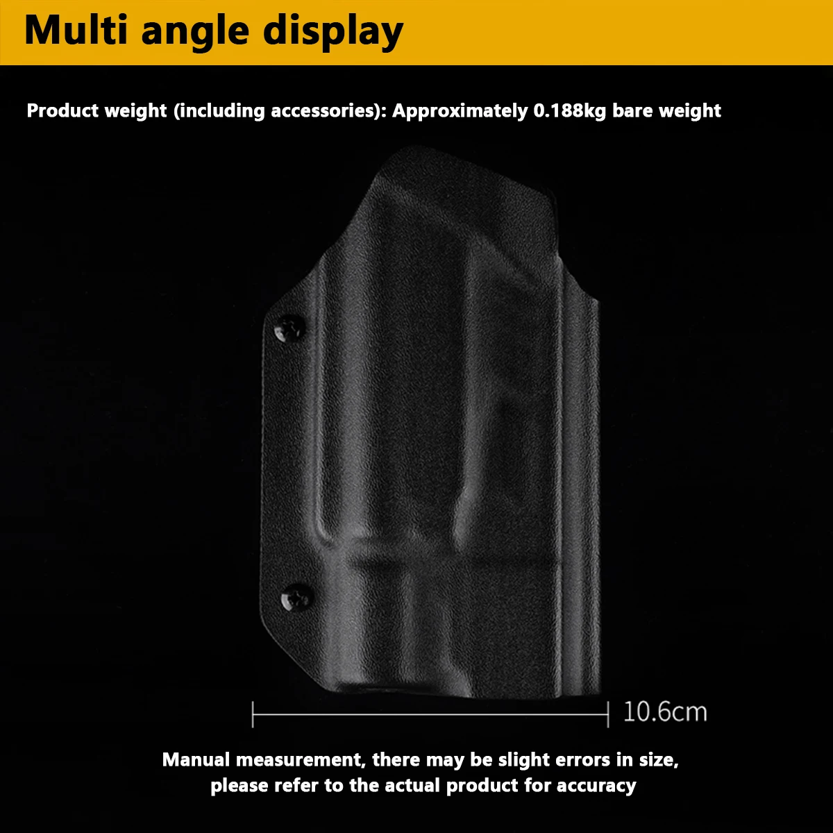 Funda táctica compatible con linterna SF X300 Ultra Kydex ligera para GLOCK 17 19 19X 22 23 34 35 45 9mm.40 fundas para pistola de caza - imagen 4