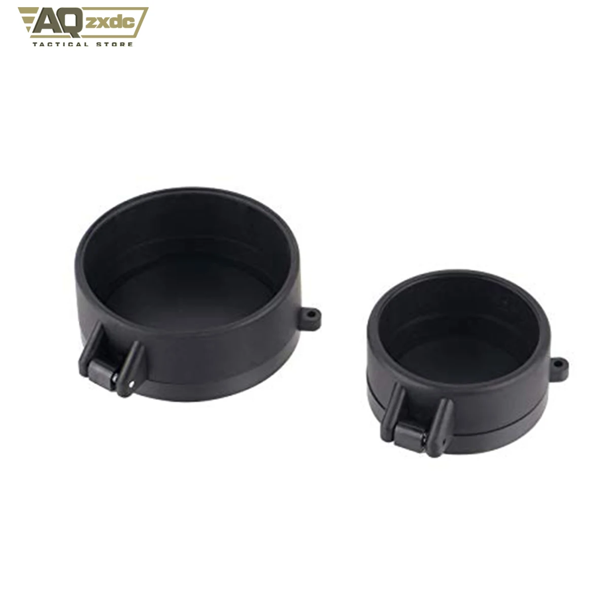 AQzxdc tapas abatibles cubierta de lente táctica tapas abatibles ocular cubierta protectora abatible caza al aire libre para Rifle alcance cubierta de lente - imagen 5