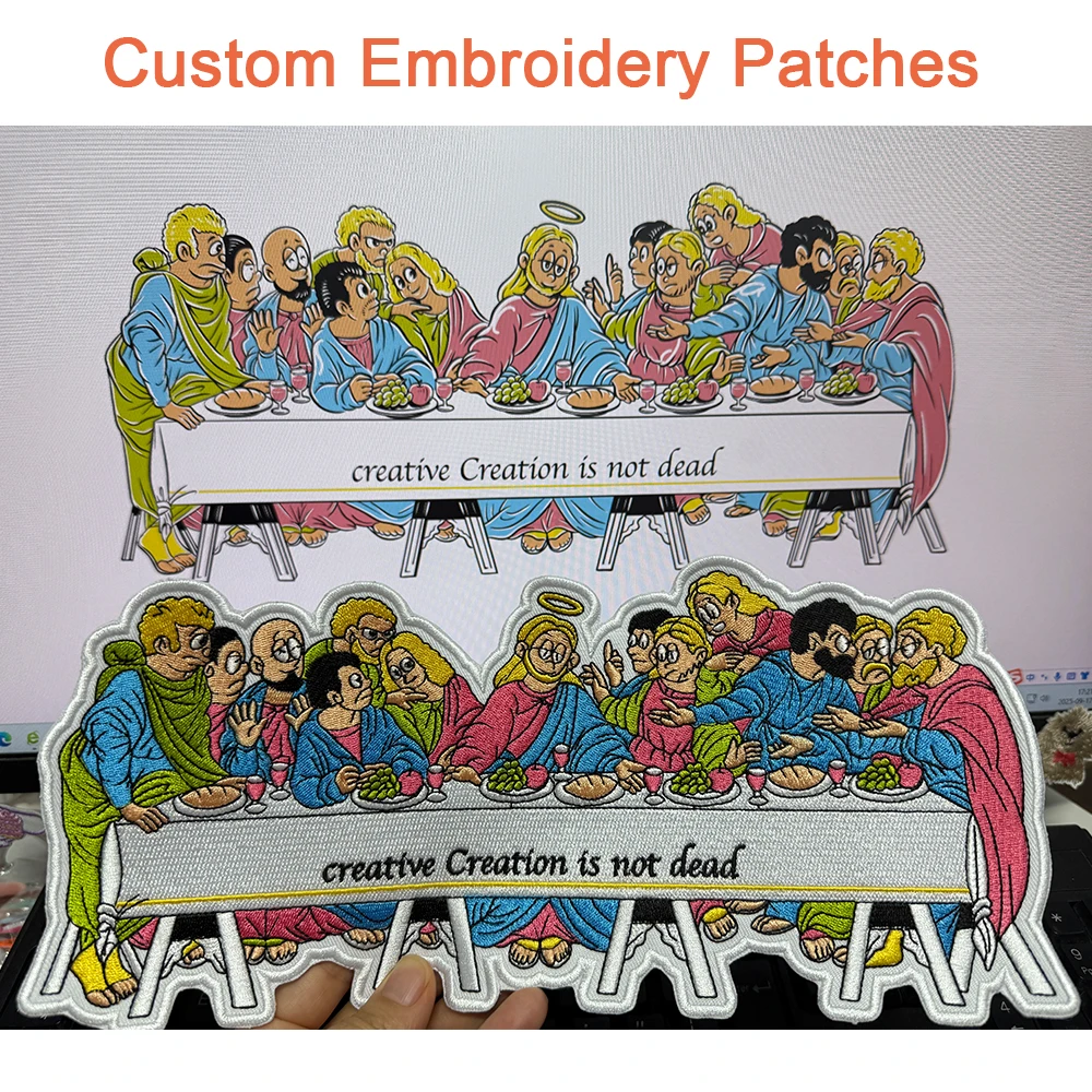 Parche bordado personalizado para planchar con velcro trasero - imagen 2