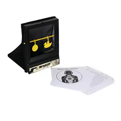 Caja de objetivo de práctica de tiro de pellets de barro, tirachinas BB de malla multiusos con objetivo de tirachinas portátil plegable de Yarget amarillo