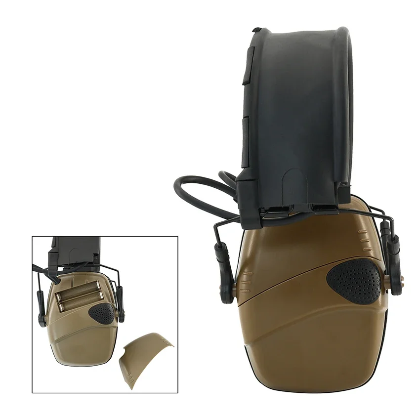 Orejeras electrónicas de protección auditiva, auriculares tácticos con reducción activa de ruido, auriculares electrónicos para caza y tiro para Airsoft - imagen 4