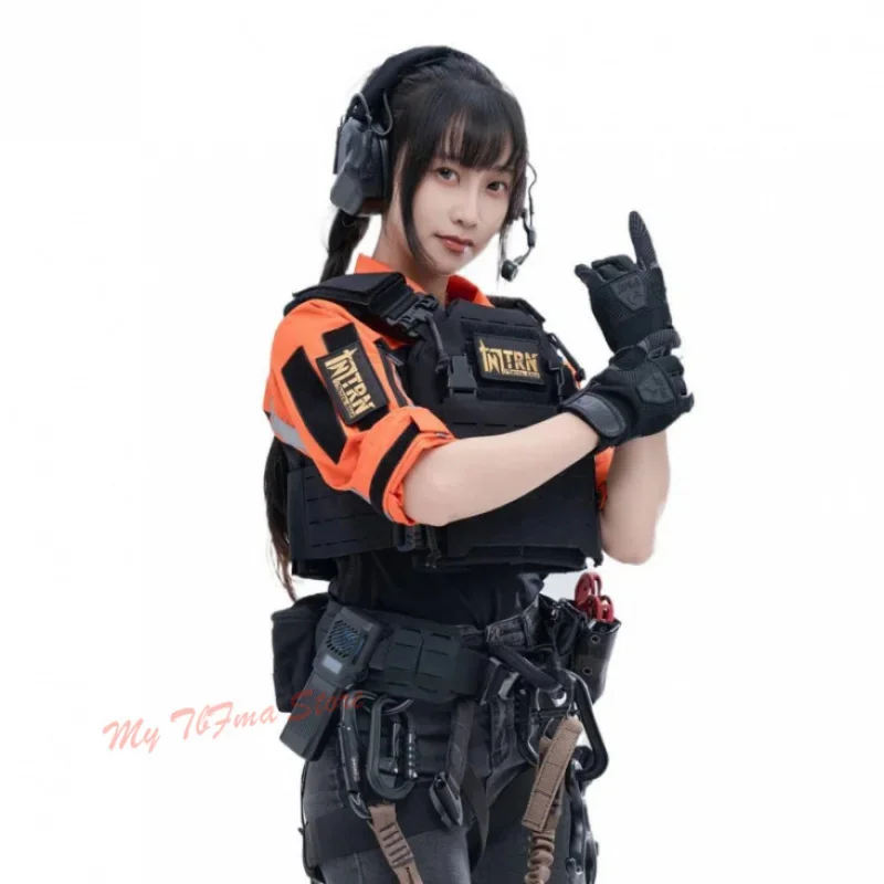 Nueva camisa de Instructor de entrenamiento táctico, traje de rana, uniforme de combate, trajes de rescate con tiras reflectantes - imagen 3