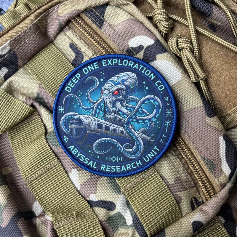 Parche táctico pulpo velcro para insignia moral y mochila - imagen 4