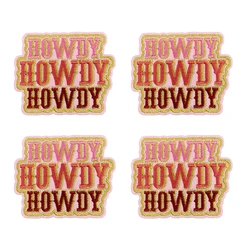 Parches bordados de letras retro – Termoadhesivos para chaquetas