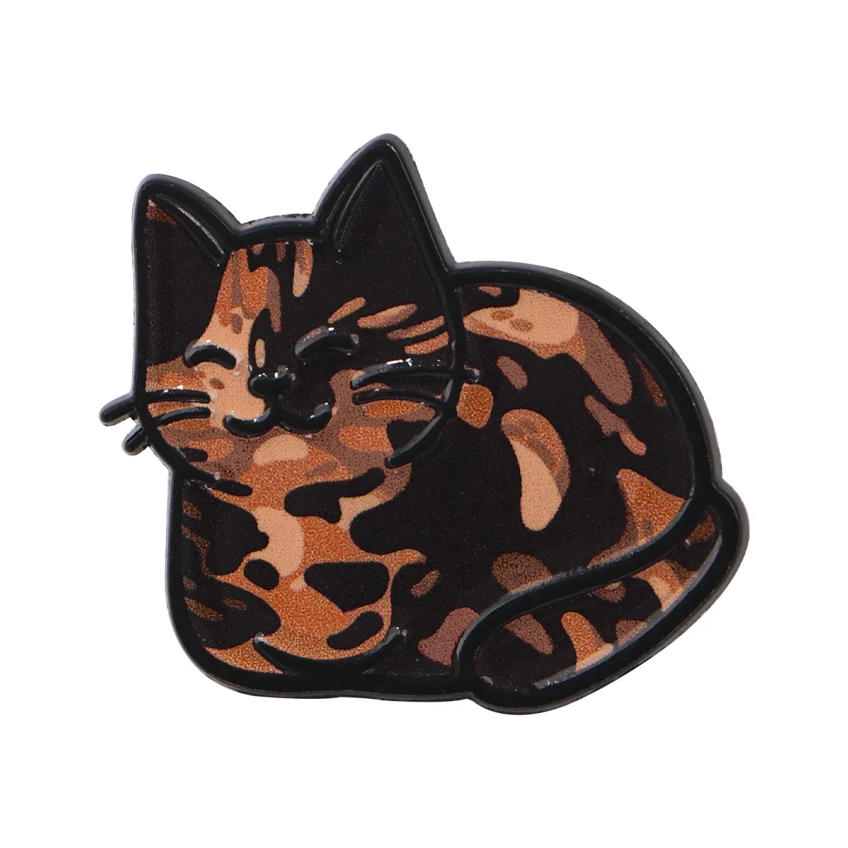 Alfileres esmaltados de gato negro, broche de Animal Kawaii, Pin de solapa de Metal, insignia, accesorios para mochila, regalo de fiesta, joyería - imagen 3