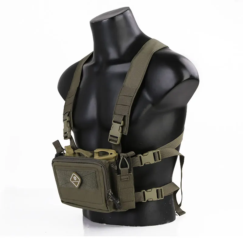 Emersongear táctico para D3CR aparejo de pecho Modular ajustable chaleco de caza MOLLE Airsoft Gear combate EM9557 - imagen 3