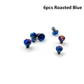 6pcs Rosted Blue