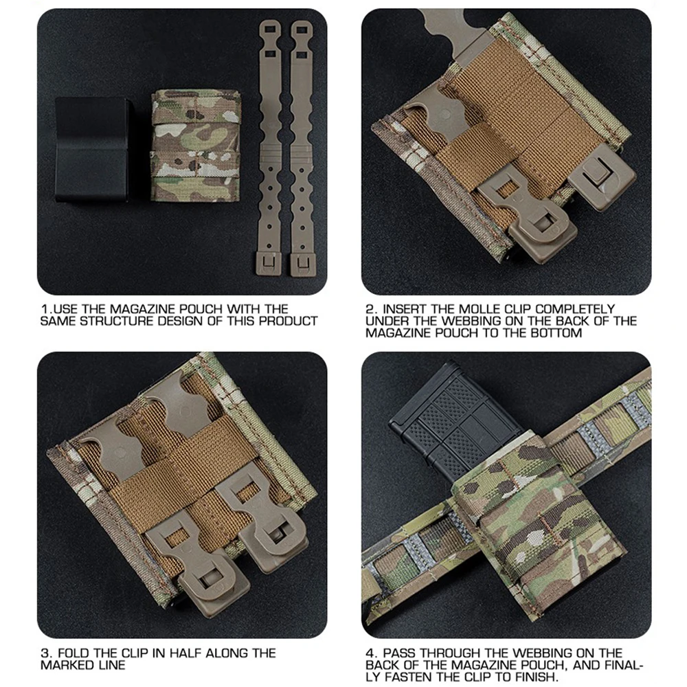 Hebilla de correa clip MOLLE táctico duradero para airsoft y outdoor - imagen 4