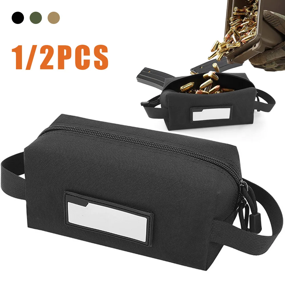 Bolsa para cartuchos, bolsa táctica para munición, bolsa de transporte de balas, carcasa de nailon, bolsa de almacenamiento de municiones para pistola de bolsillo suave, bolsa de herramientas EDC