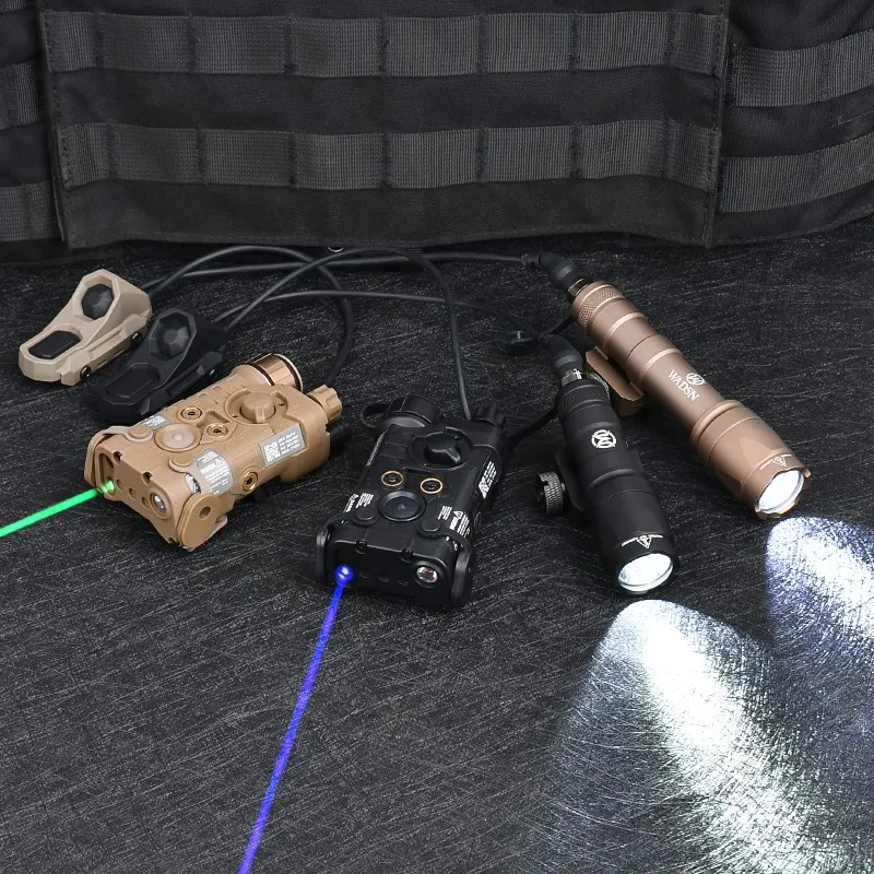 WADSN-L3-NGAL táctico láser para caza, linterna láser IR de color rojo, verde y azul, interruptor de presión Dual UNAXON, juego de Mira NGAL PEQ, M600C - imagen 5