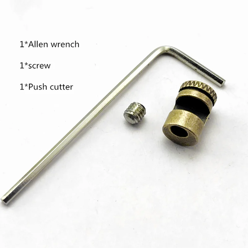 2 juegos/lote de cuchillos de latón Kwik, tornillo de botón pulsador con llave para cuchillos Buck 110, piezas de accesorios de fabricación DIY - imagen 2