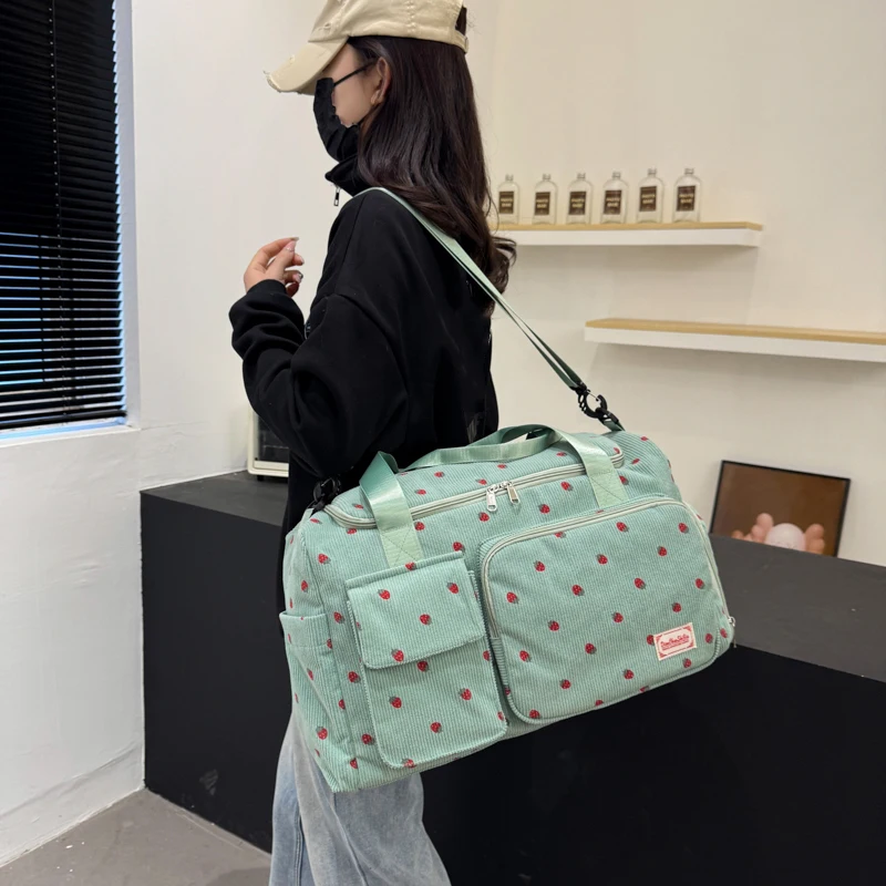 Bolsa de lona deportiva para gimnasio, Fitness, Yoga, con paquete de zapatos, equipaje de viaje, bolso para acampar al aire libre, senderismo, bolso grande de mano - imagen 3