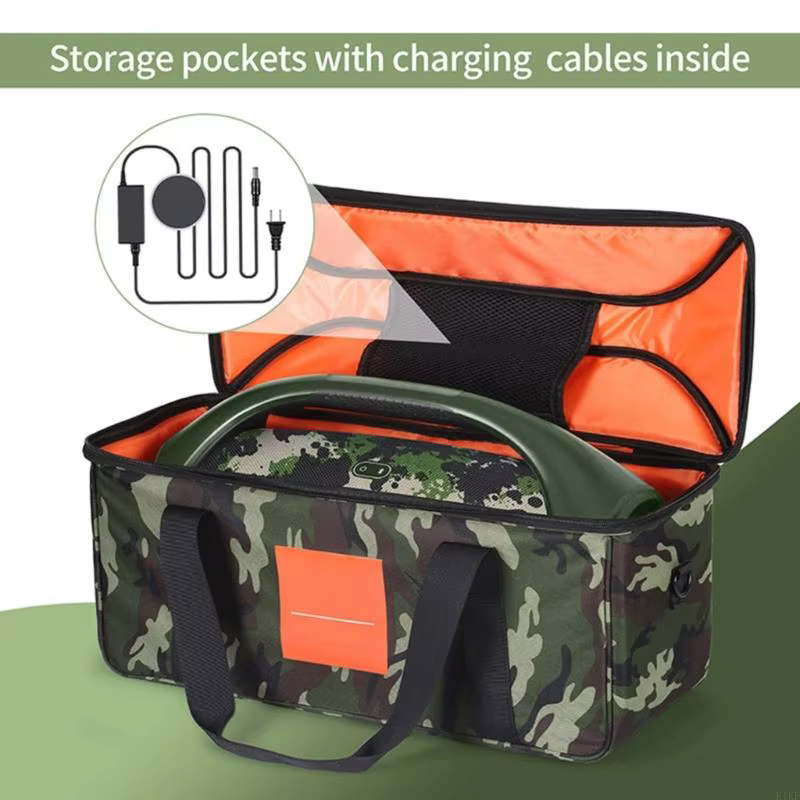 Bolsa táctica camuflaje con correa para altavoz portátil