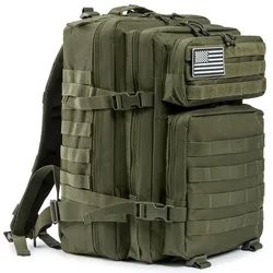 Mochila táctica MOLLE 45L Verde resistente – Asalto Ejército