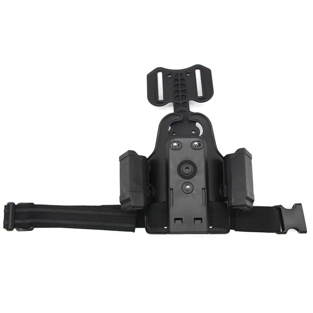 Plataforma táctica de caída de pierna Universal GL17 19 Beretta M9 Colt 1911 P226 accesorios de caza funda para pistola universal todos - imagen 2