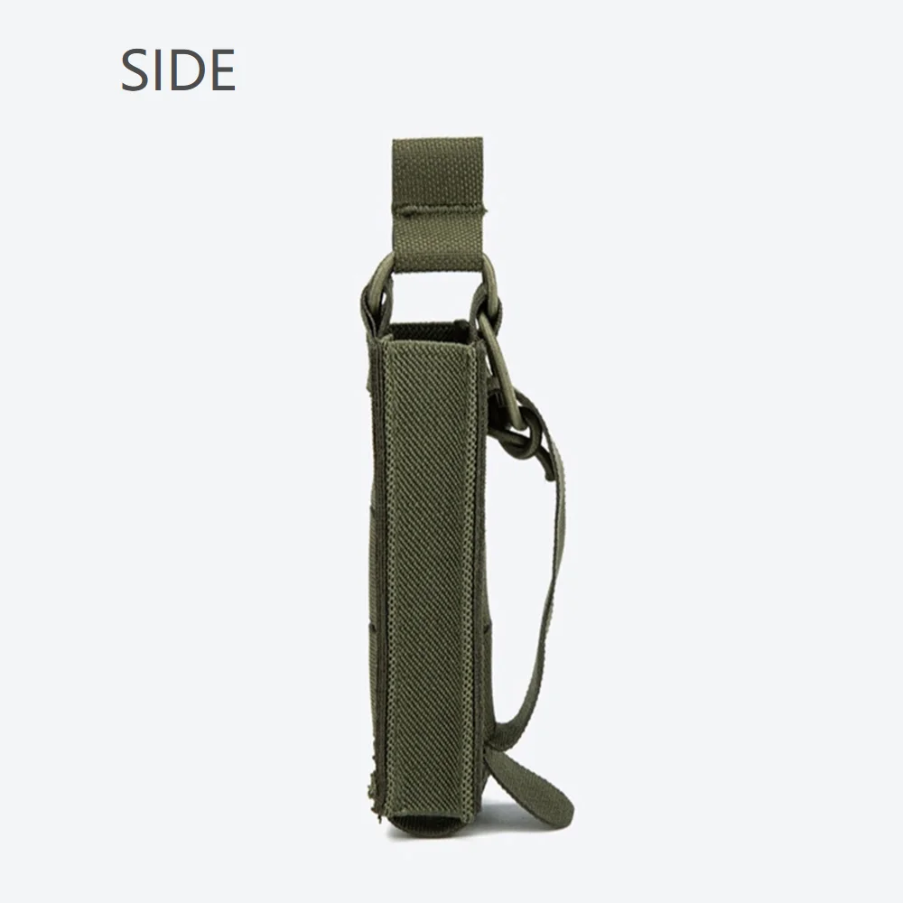 Bolsa magnética táctica de nailon 1000D, bolsa pequeña Molle única cortada con láser, funda EDC para portador de placa, linterna - imagen 5