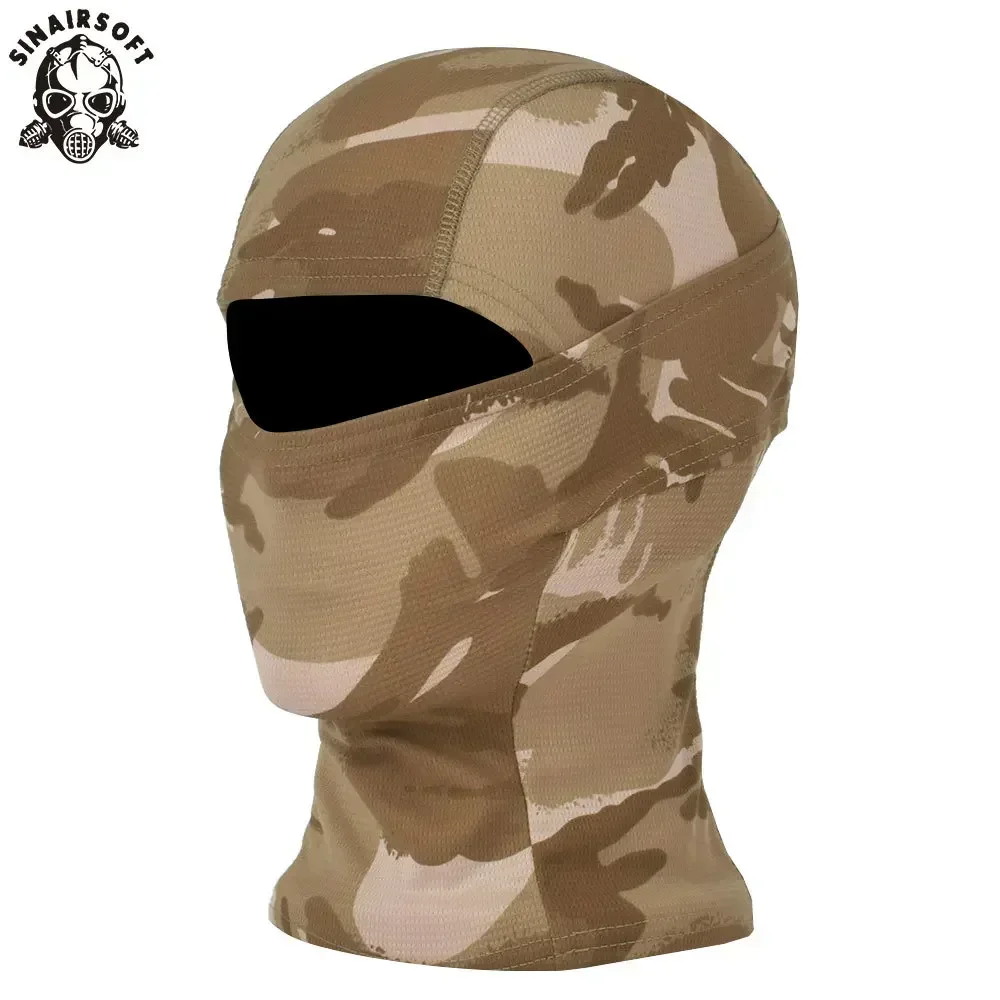 SINAIRSOFT-cascado de cara completa, máscara de camuflaje apta para Paintball, caza, Airsoft, calentador para deportes al aire libre, protector solar a prueba de viento enmascarado - imagen 2