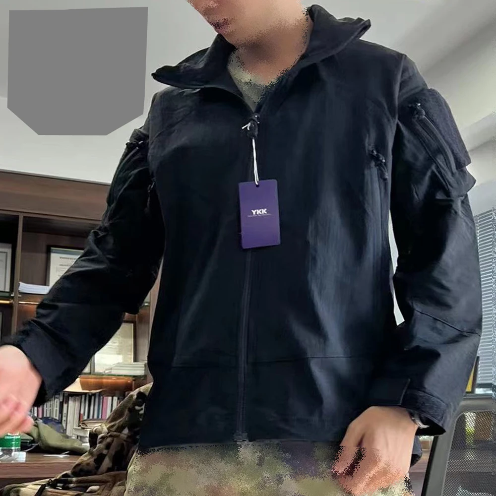 Abrigo táctico de nailon suave con cremallera, abrigo de viento PCU L5, chaqueta de escalada para senderismo - imagen 3