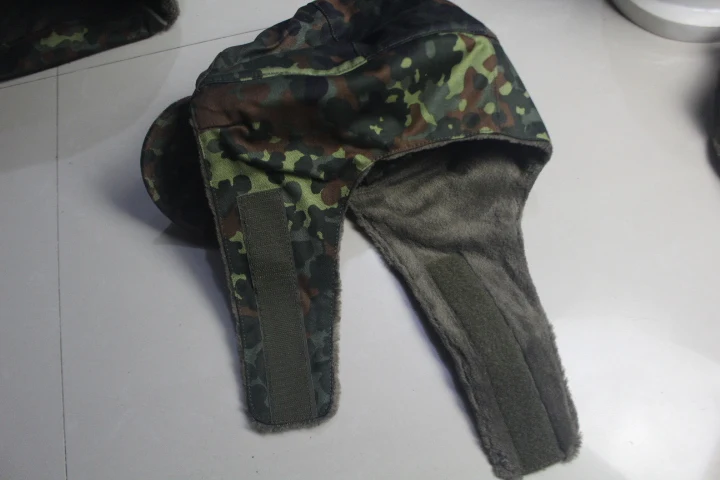Gorra térmica camuflaje flecktarn combate protección orejas - imagen 2