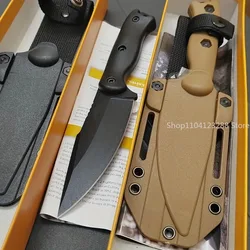 Cuchillo táctico BK18 D2 mango nailon corrugado supervivencia exterior