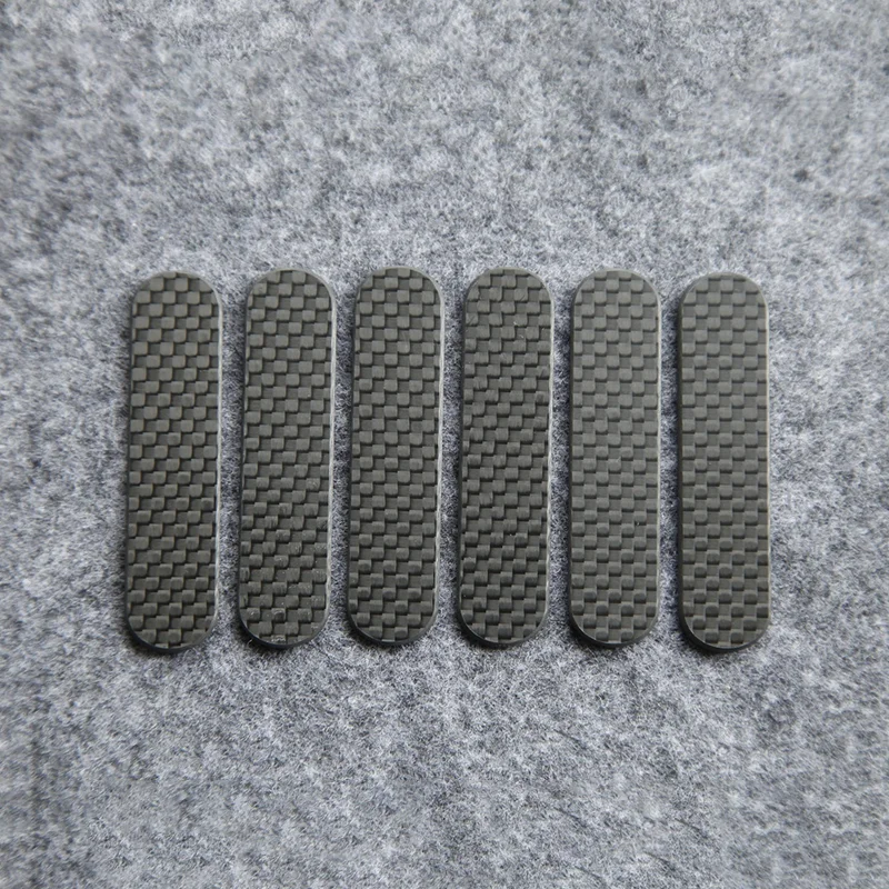 Parches de escamas de cuchillo de Material de fibra de carbono 3K para cuchillos Victorinox del ejército suizo de 58mm, mango de agarre, accesorios para hacer piezas, 1 par - imagen 5