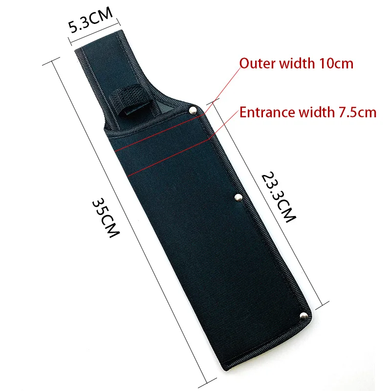 Material de nailon, cuchillo para leña, herramienta agrícola, funda, funda, bolsa de almacenamiento, hacha, hoja fija, 1 ud. - imagen 2