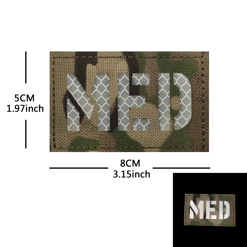 MEDIC MED servicios médicos de emergencia chaleco táctico noctilucencia IFAK parche de gancho y bucle estrella de la vida mochila accesorios al aire libre - imagen 4