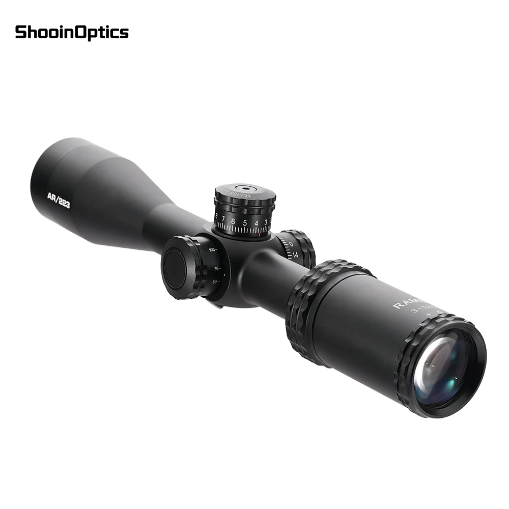 Shooin Optics AR223 Alcance de rifle SFP de tubo de 1 pulgada, 1/4 MOA ajustable, impermeable y a prueba de golpes, óptico para caza y deportes al aire libre - imagen 5