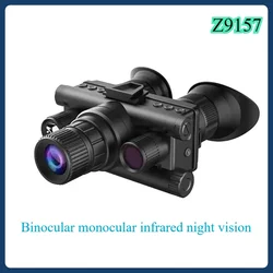 Monocular binocular Z9157 con luz táctica, admite gafas de visión nocturna infrarroja montadas en la cabeza, 5x TFT de ultraalta definición