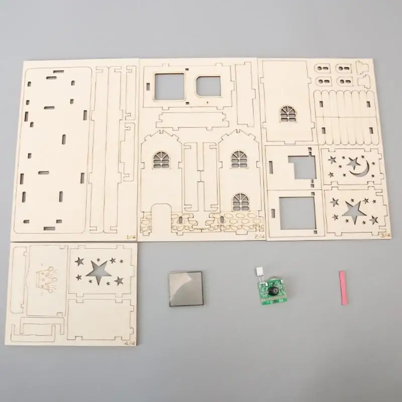 Sensor de temperatura y humedad educativo en sacapuntas de madera - imagen 4