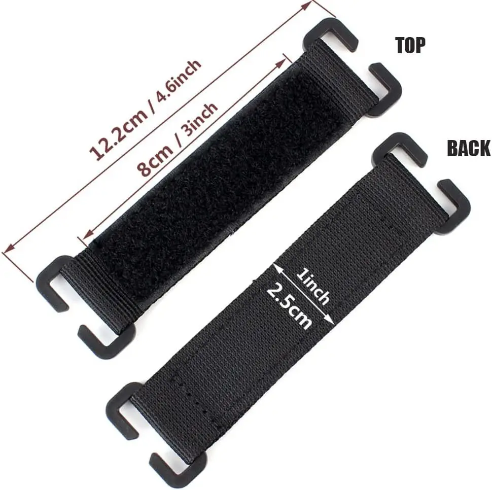 Adaptador de tira Molle táctica, chaleco, mochila, Panel de conexión, convertidor de gancho y bucle, tira de cinta para parches de identificación de enganche - imagen 3