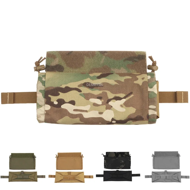 Chaleco táctico en el pecho, Mini bolsa colgante, bolsa de almacenamiento de herramientas, chalecos de juego de guerra de caza, Mini riñonera Abdominal