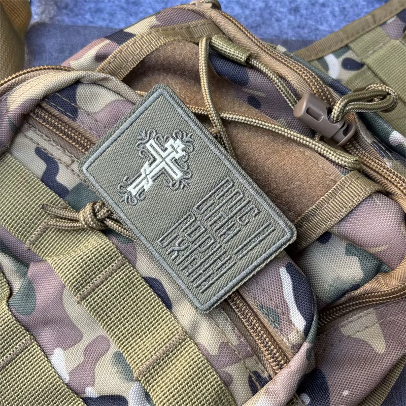 Parche bordado Chevron táctico MOLLE para ropa y mochilas - imagen 4