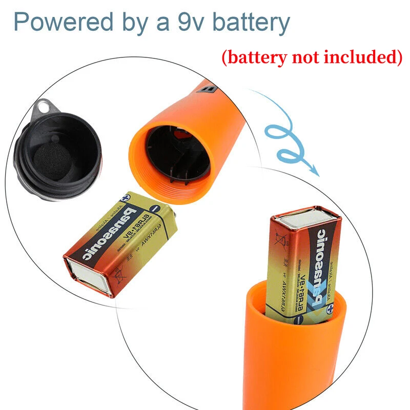 Detector de Metales Pinpointer impermeable de mano Pin puntero varita tesoro dorado caza herramienta de abeto Accesorios - imagen 3