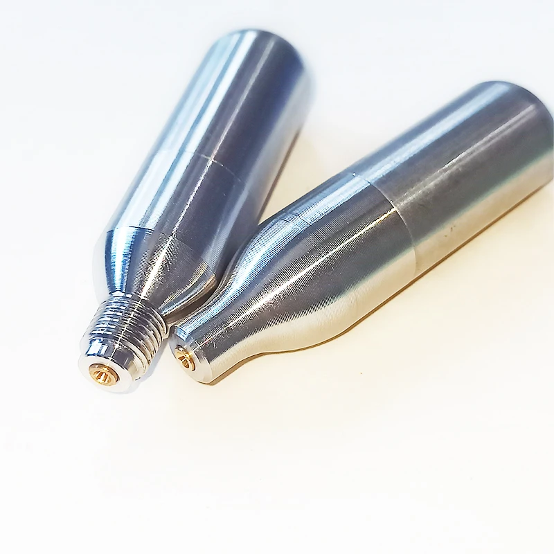 Cartucho de CO2 recargable de 8g de acero inoxidable para cerveza, máquina de burbujas de agua, refrescos carbonatados, viaje - imagen 2