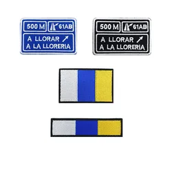 Brazalete táctico bandera Canarias – parche bordado cierre velcro