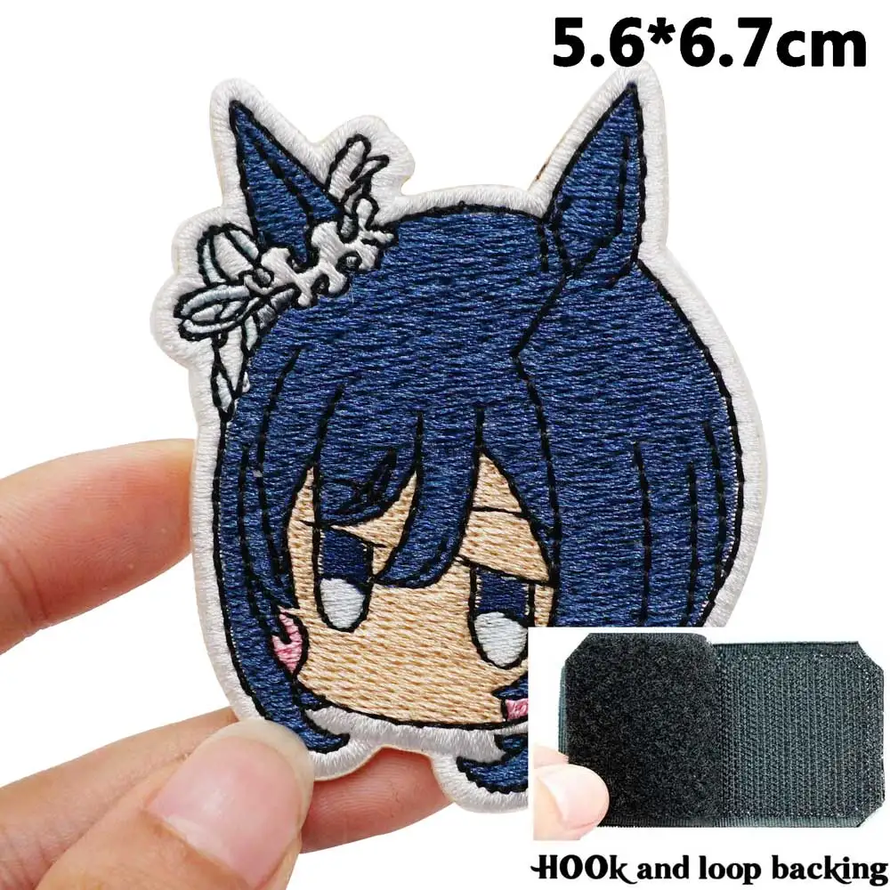 Xingnailing parches bordados de dibujos animados, apliques de etiqueta de costura, banda de motorista punk, insignias de ropa de Rock con gancho trasero - imagen 3