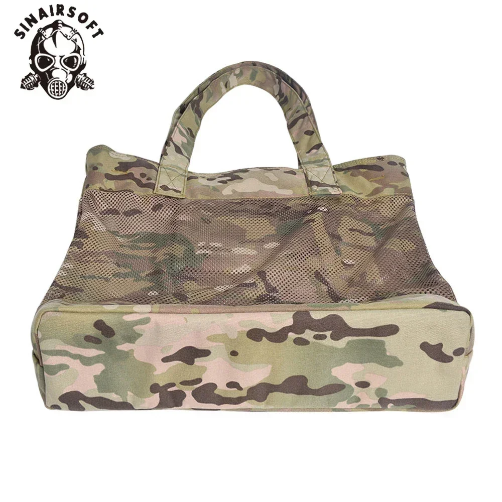 Bolsos de mano de gran capacidad de camuflaje con cremallera, bolsa de comestibles reutilizable, bolso de mano de nailon, bolsa de compras de hombro, bolsos para acampar y hacer senderismo