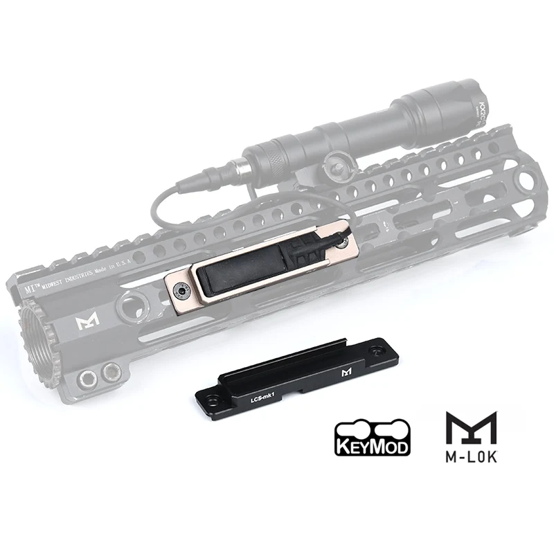 WADSN-interruptor remoto táctico, ranura de montaje, carril de M-LOK, CNC, M300, M600, almohadilla de presión de DBAL-A2, accesorios para linterna - imagen 3