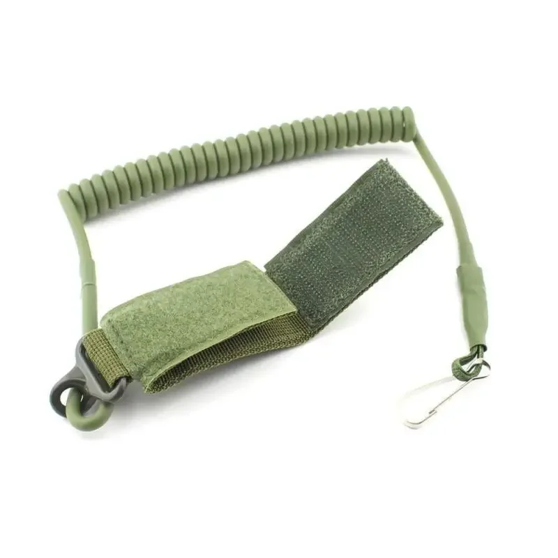 Molle cinturón elástico cuerda de resorte cordón correa Airsoft bobina pistola Sling herramienta de caza pistola de tiro accesorios de eslinga - imagen 2