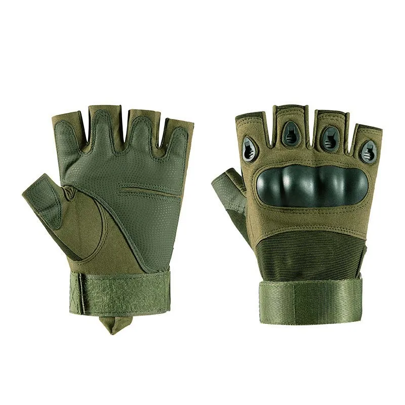 Guantes tácticos de medio dedo para hombre, combate al aire libre, caza, tiro, entrenamiento de servicio de Paintball, guantes militares resistentes al desgaste - imagen 2